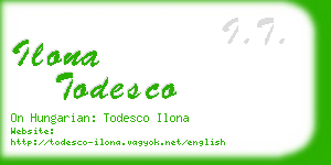 ilona todesco business card